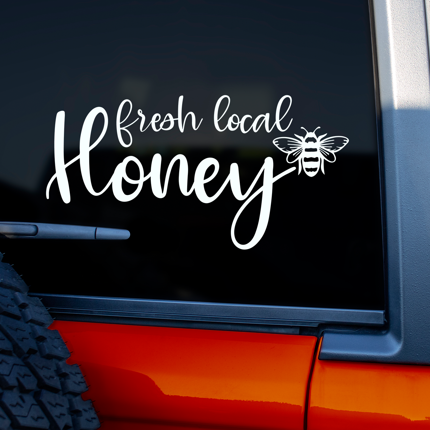 Fresh Local Honey Bee Sticker