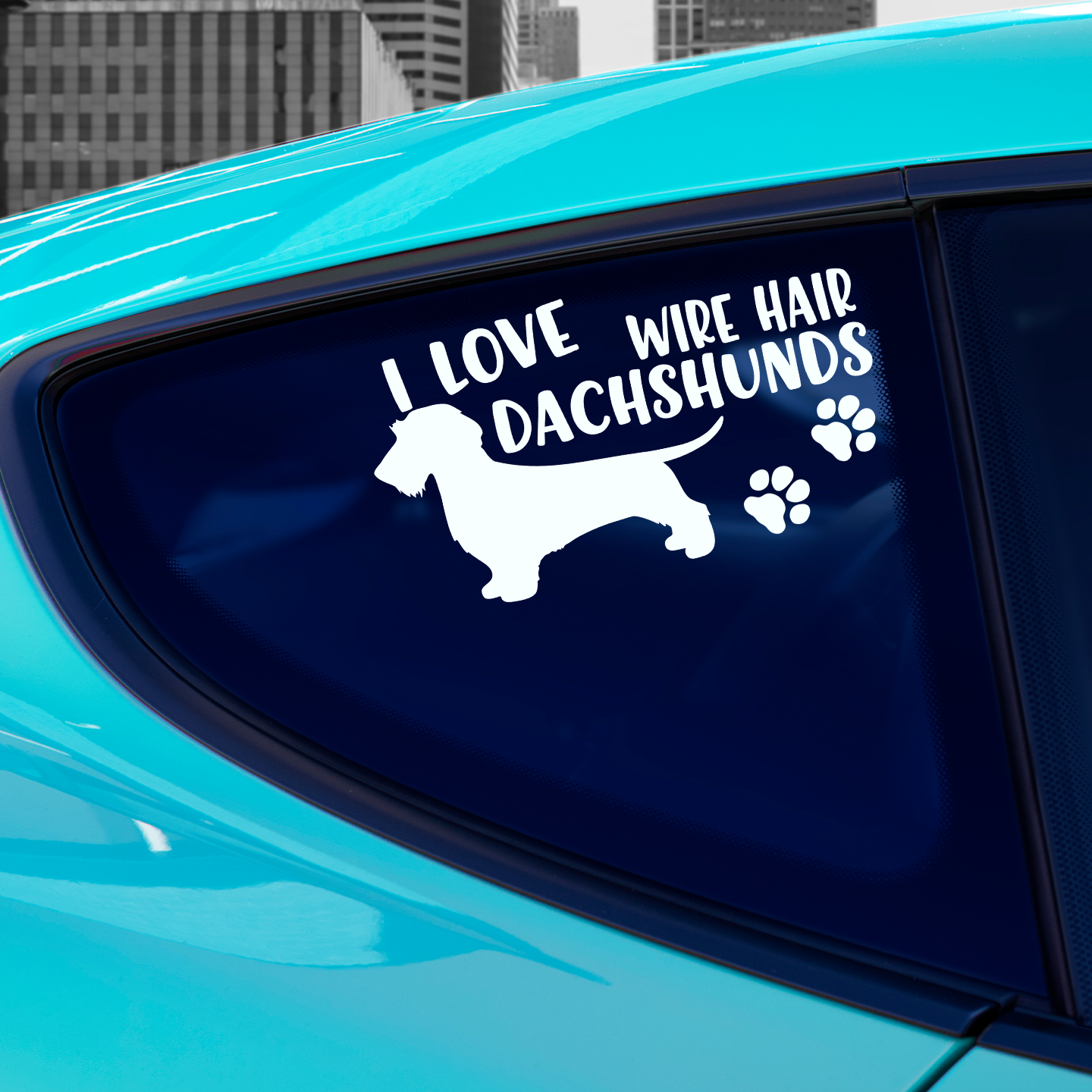 I Love Dachshunds Sticker