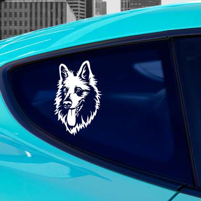 White Swiss Shepherd Sticker