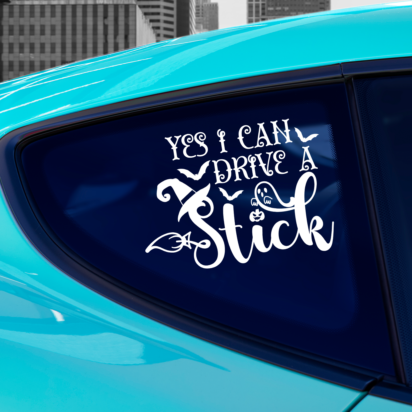 Yes I Can Drive A Stick Sticker