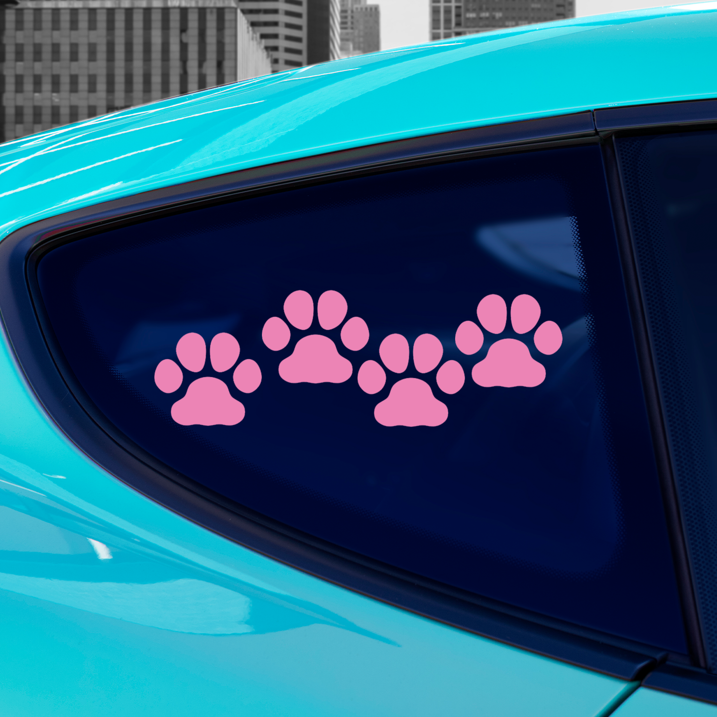 Pink Paw Print Stickers | Pet Stickers For Cars Australia – Pet ...