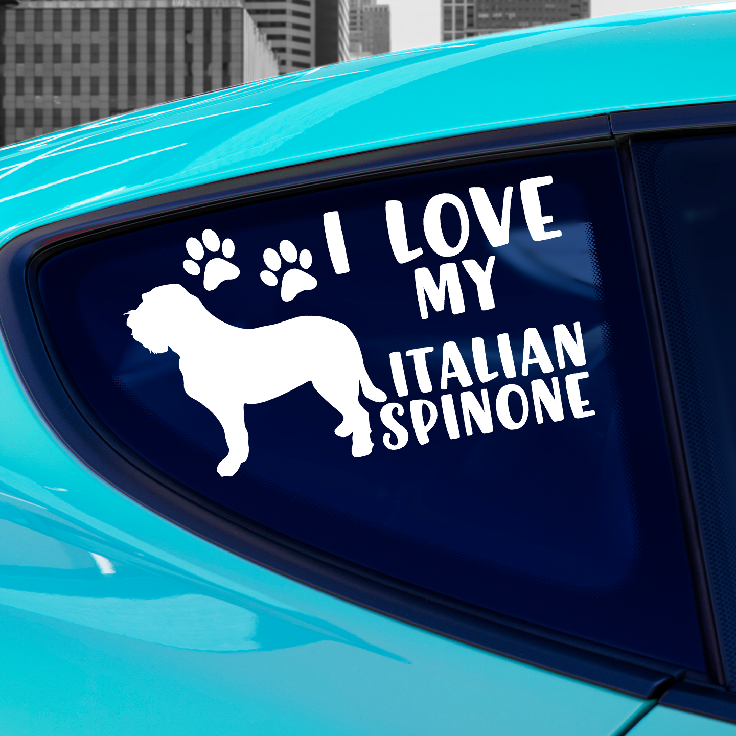 I Love My Italian Spinone Sticker