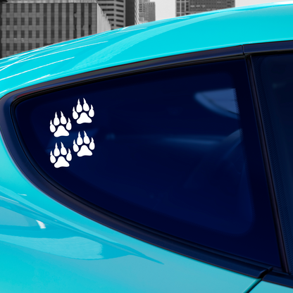 Dog Paws With Claws Stickers