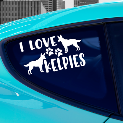 I Love Kelpies Sticker