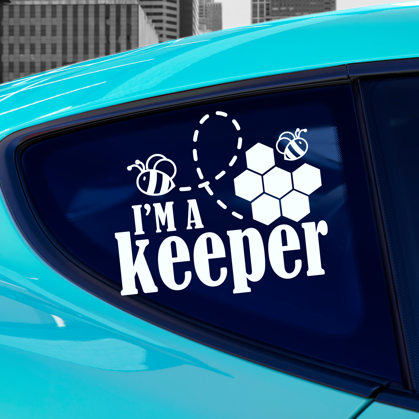 I'm A Keeper Funny Bee Sticker