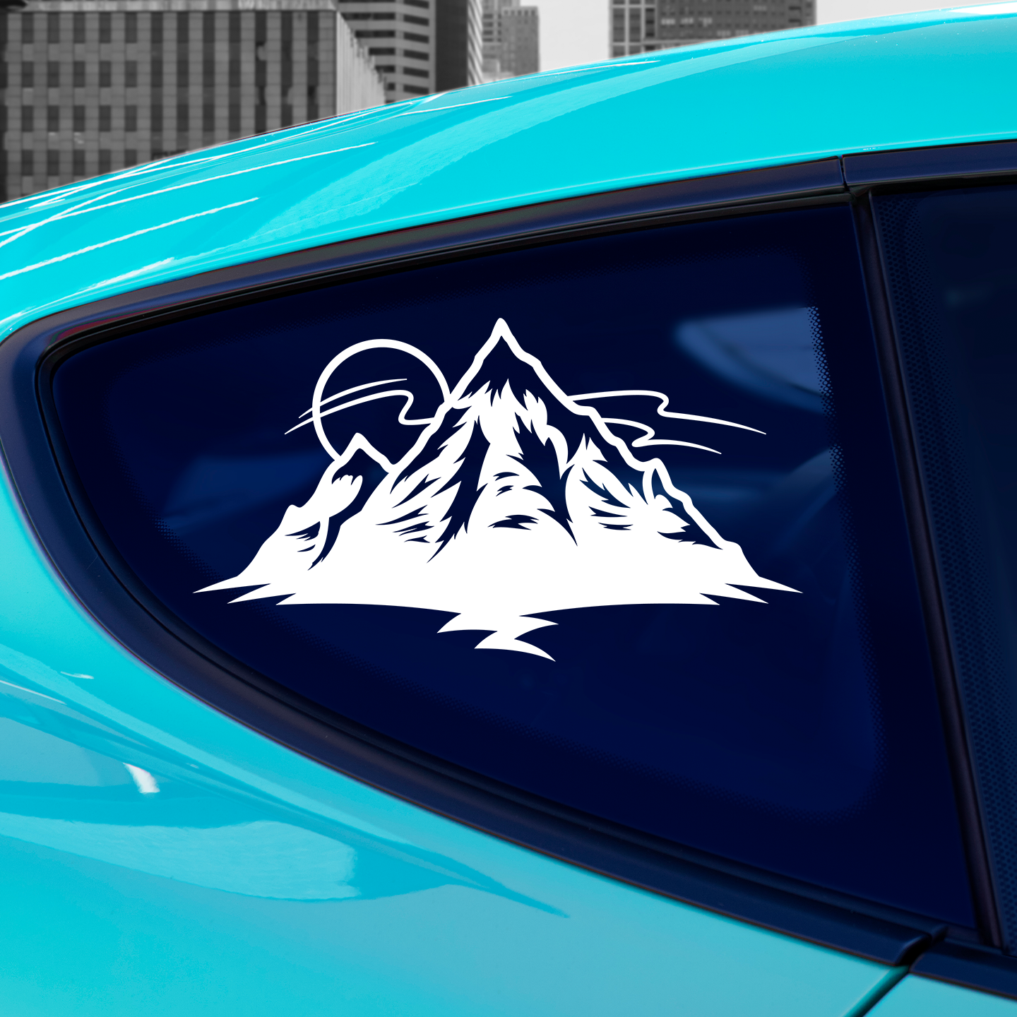 Mountain Sun Decal