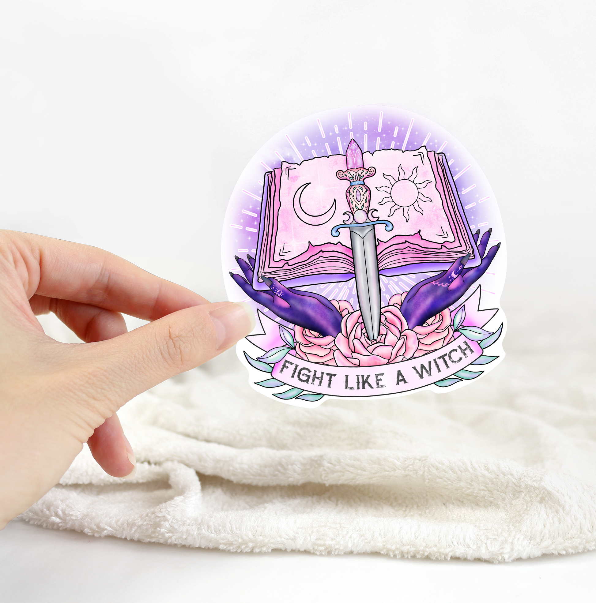 Fight Like A Witch Sticker