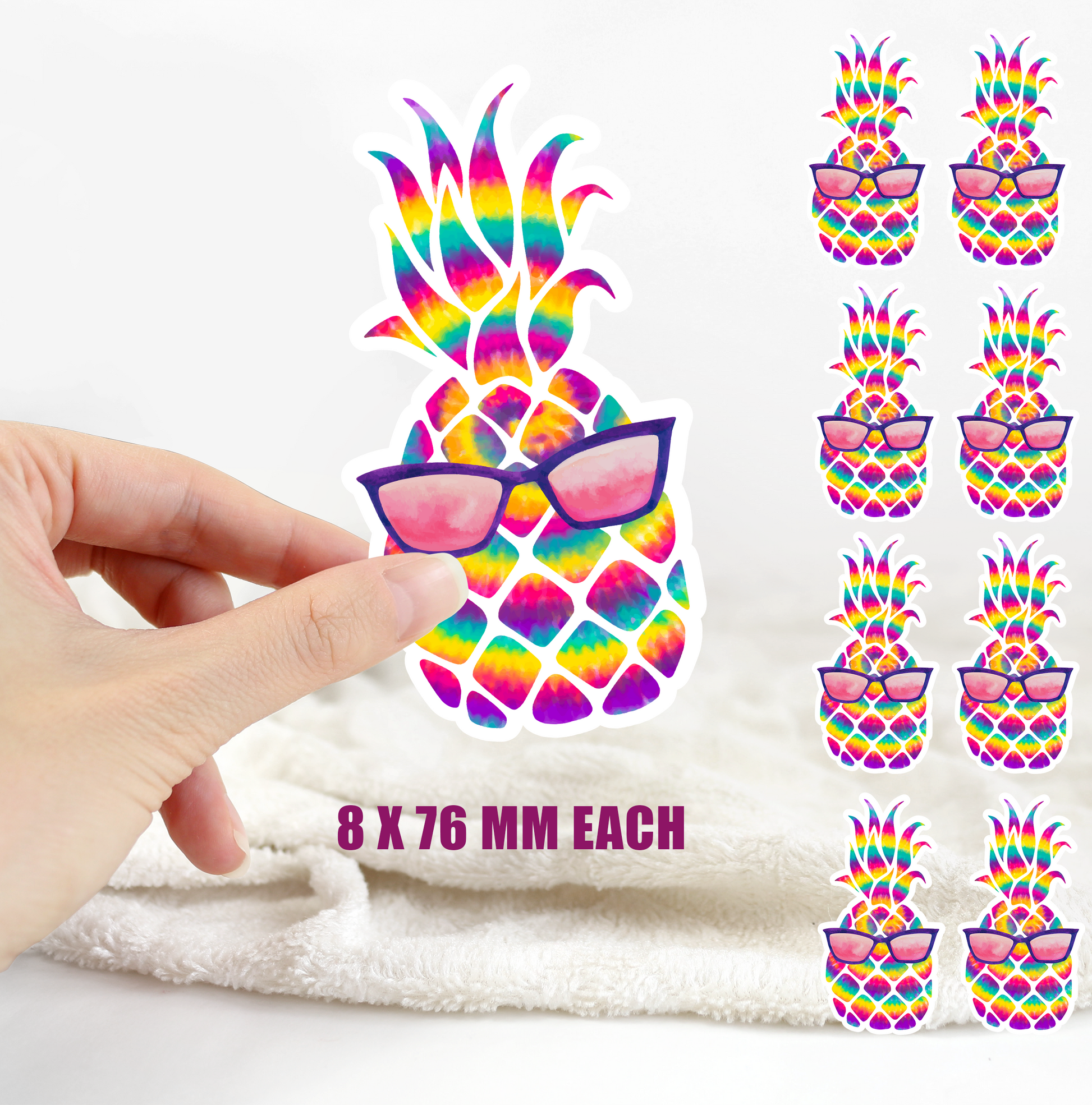 Pineapple Colourful Stickers