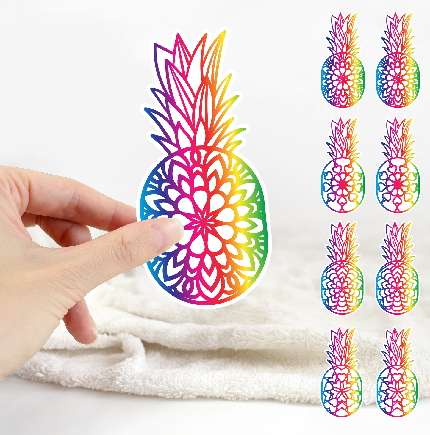 Pineapple Mandala Stickers