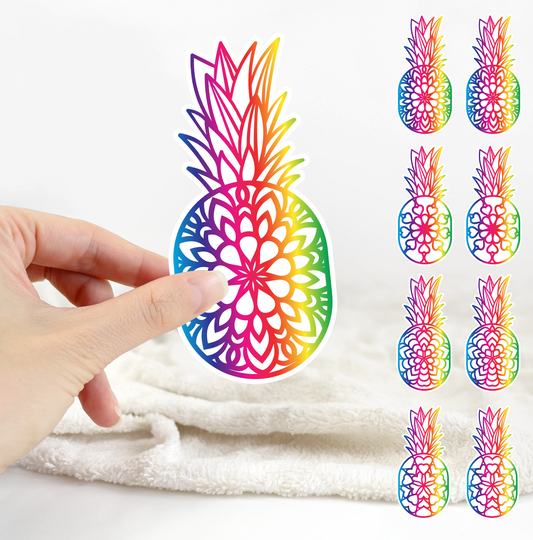 Pineapple Mandala Stickers