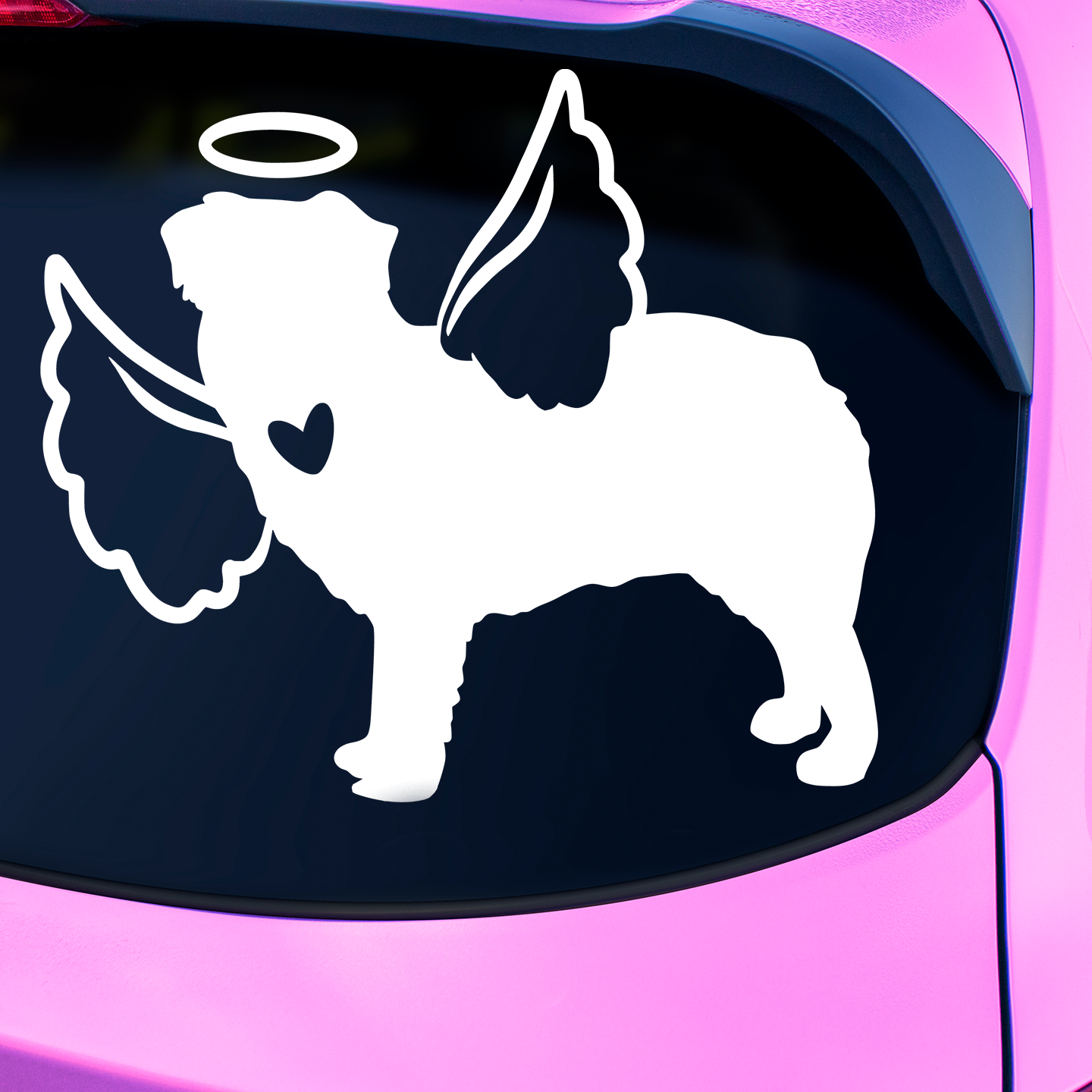 Australian Shepherd With Angel Wings Sticker