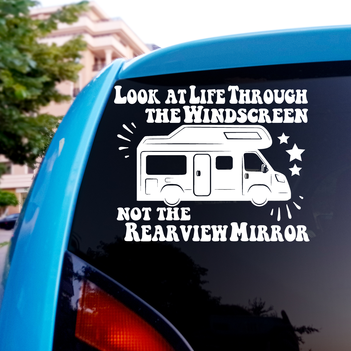 Life Through The Windscreen Camper Van Sticker