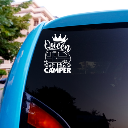 Queen Of The Camper Sticker