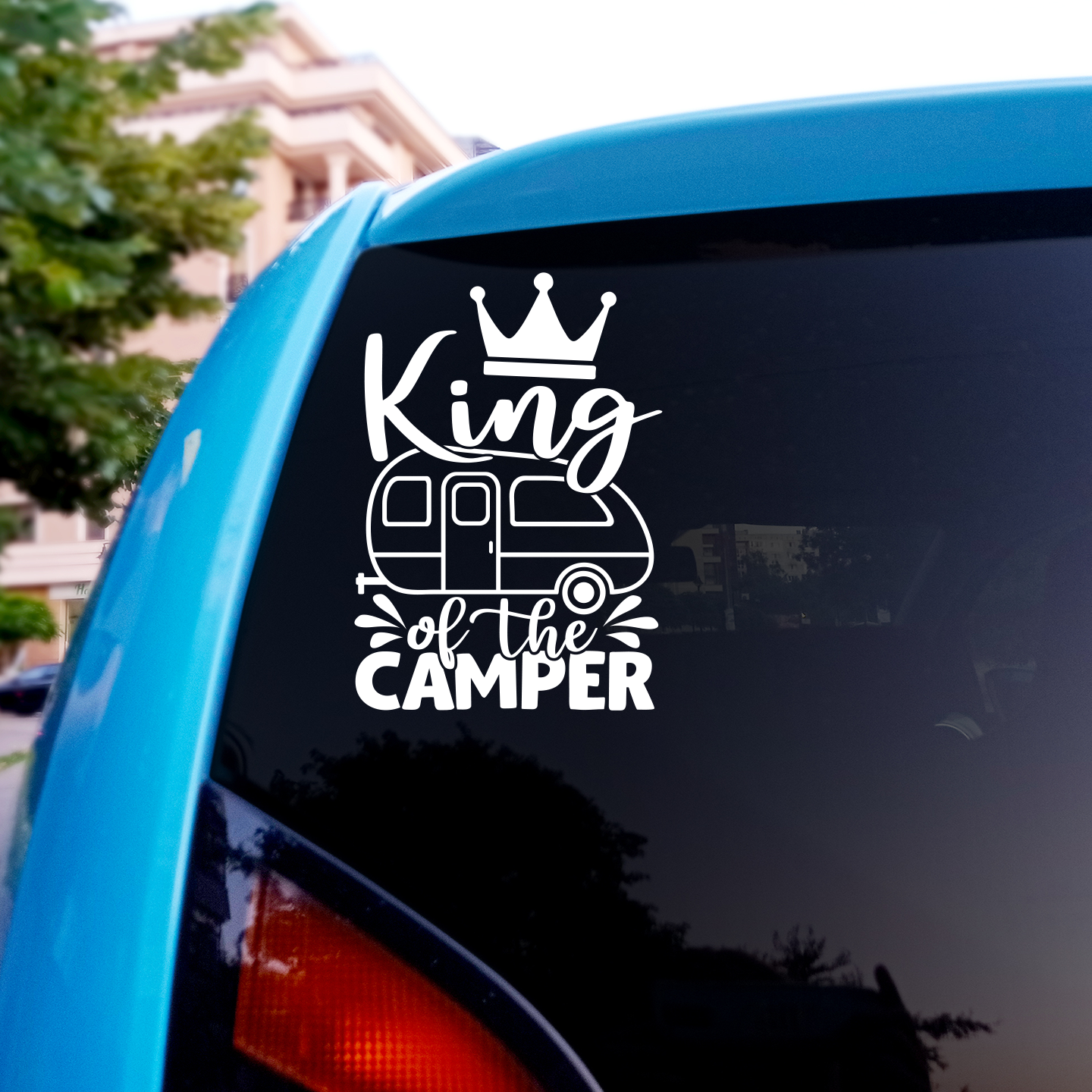 King Of The Camper Sticker