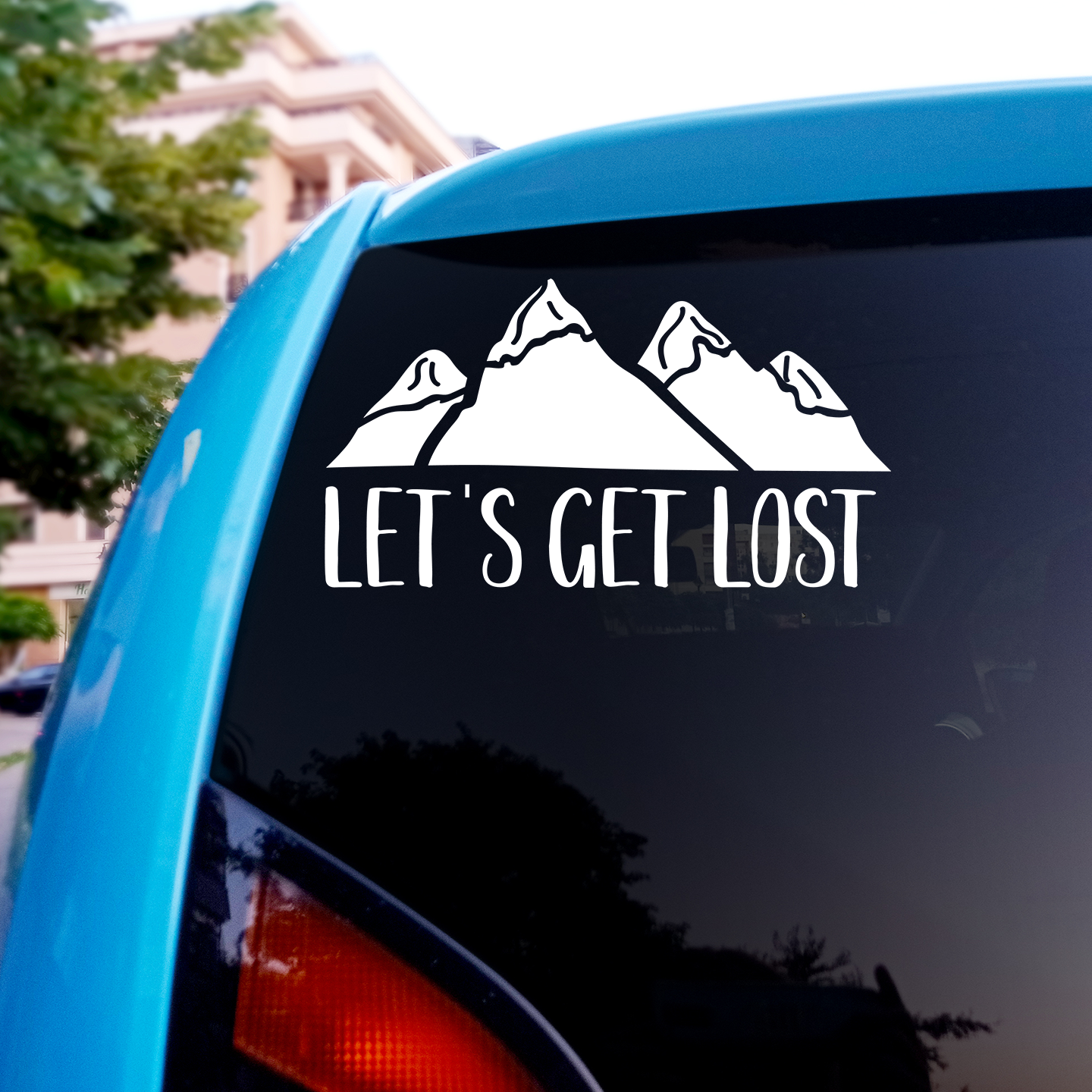 Lets Get Lost Sticker