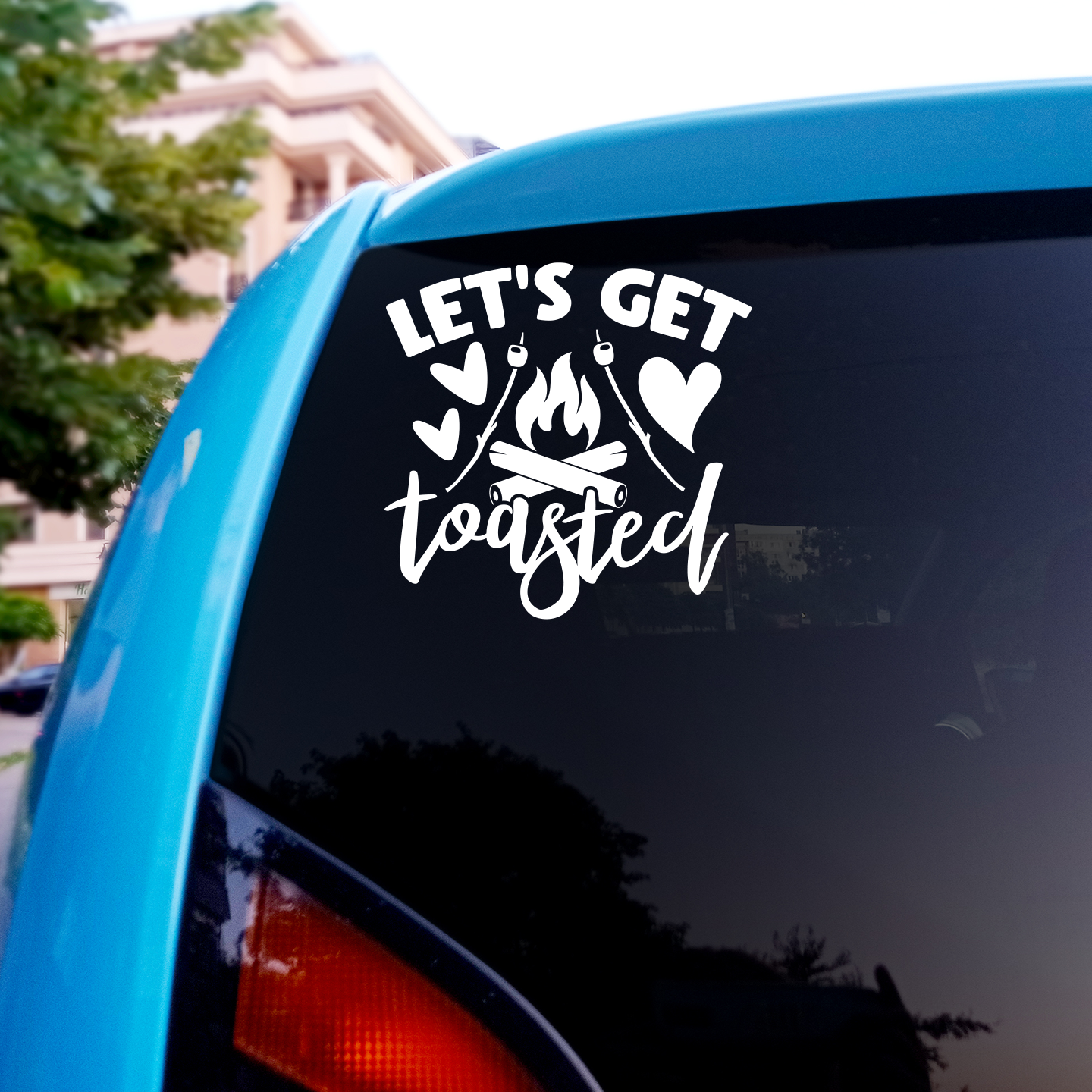 Lets Get Toasted Sticker