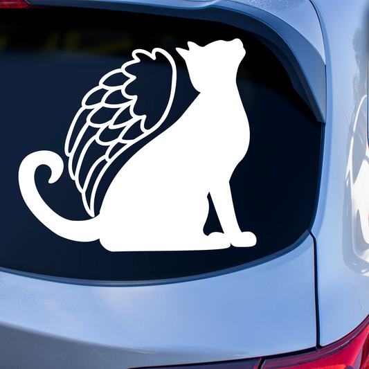 Cat With Angel Wings Sticker