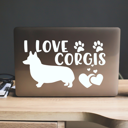 I Love Corgis Sticker