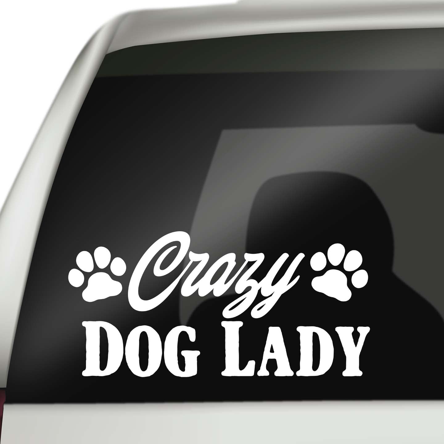 Crazy Dog Lady Sticker