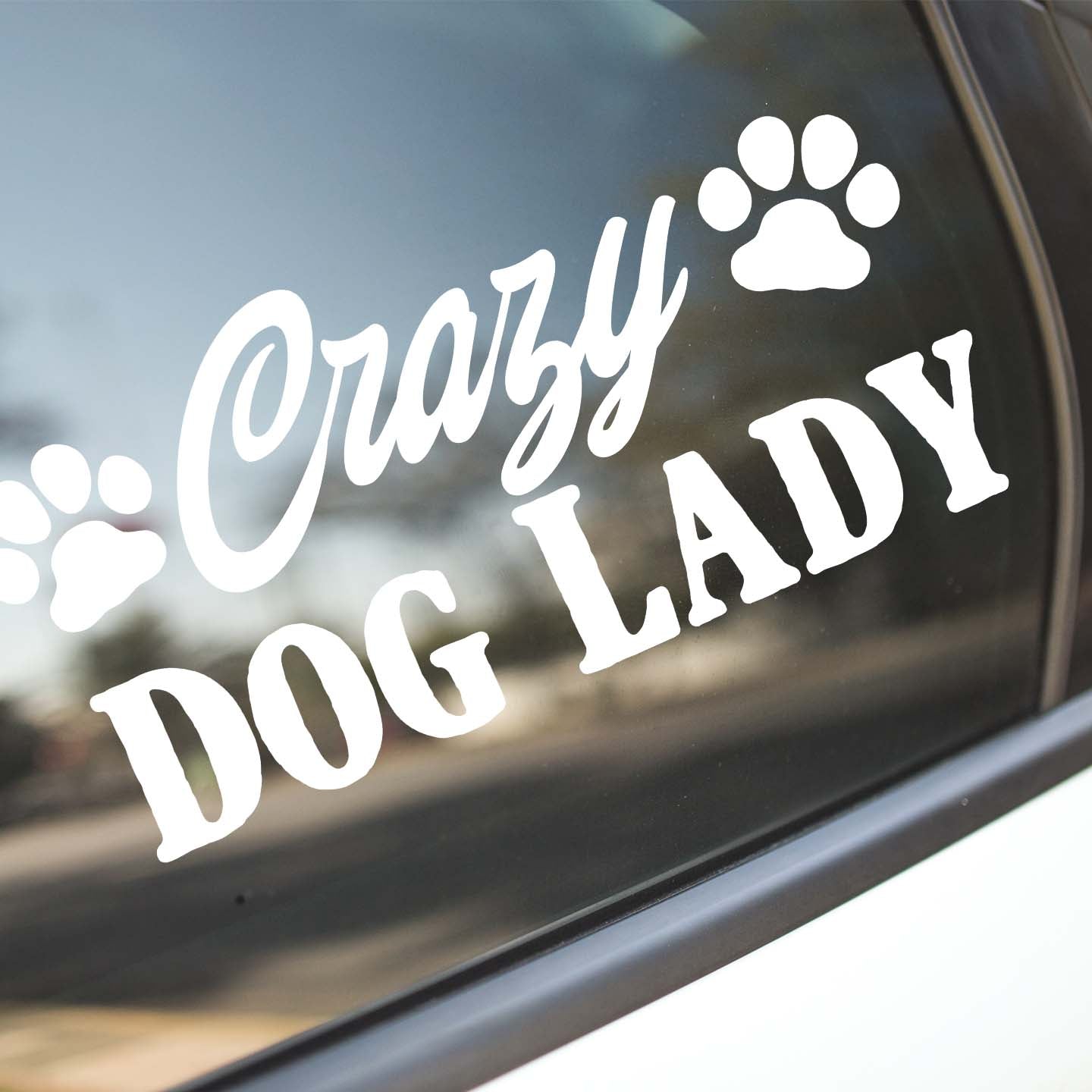 Crazy Dog Lady Sticker