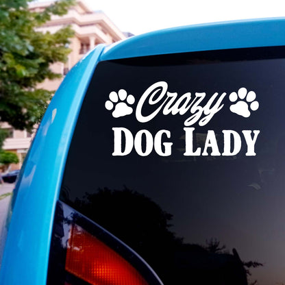 Crazy Dog Lady Sticker