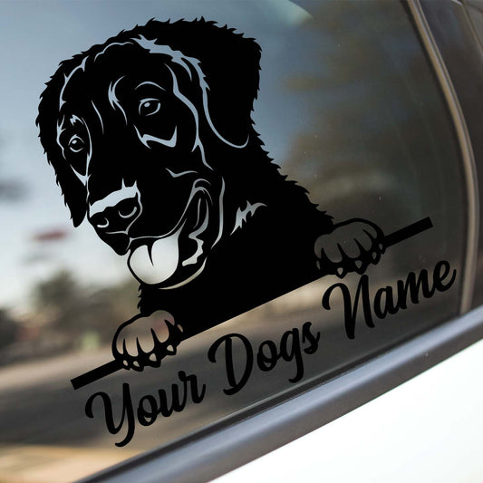 Custom Curly Coated Retriever Dog Sticker