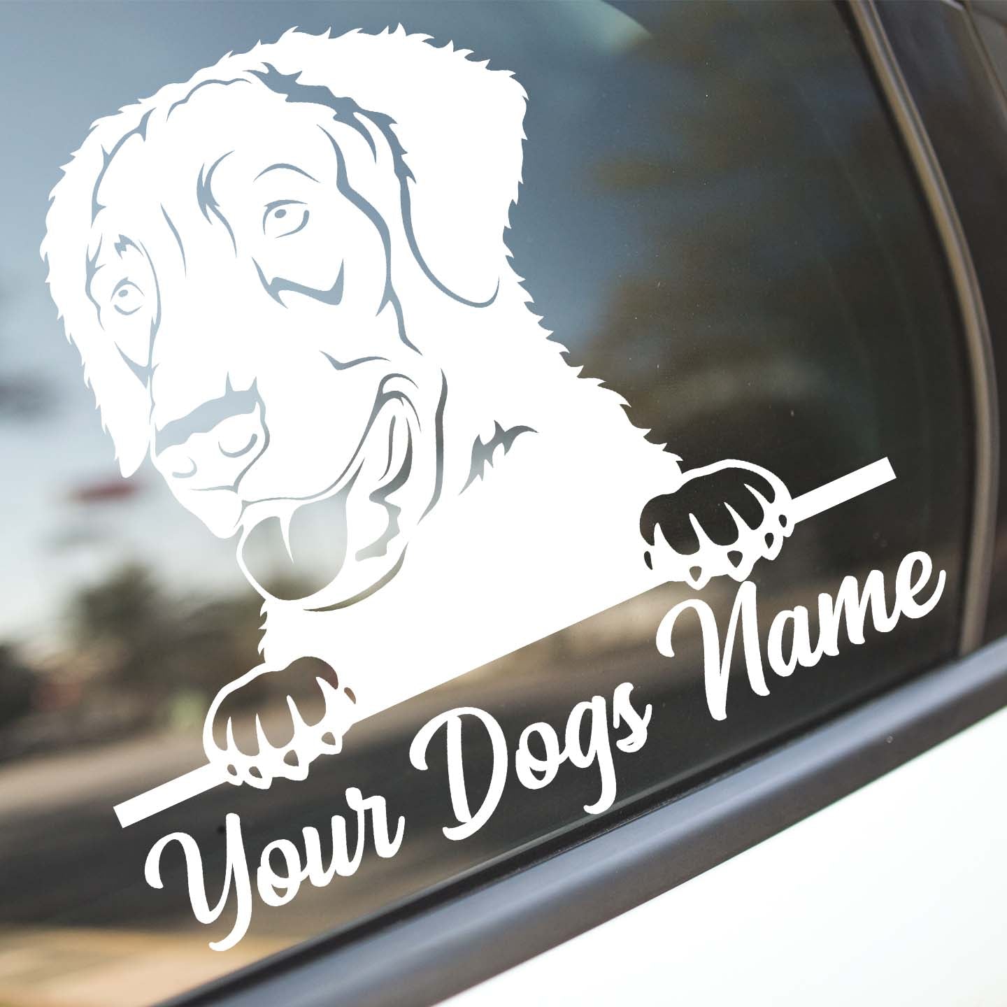 Custom Curly Coated Retriever Dog Sticker