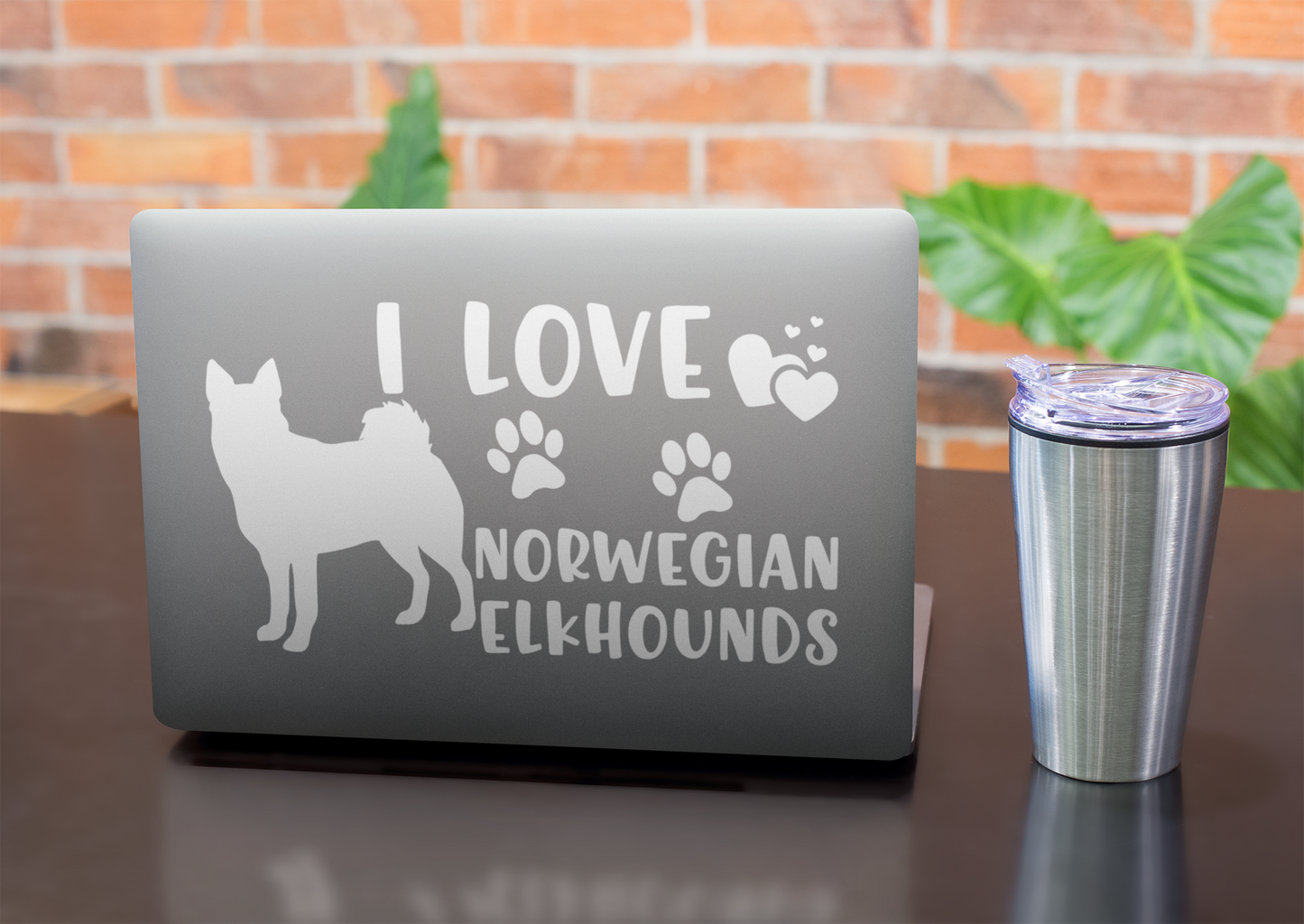 Norwegian Elkhound Dog Sticker