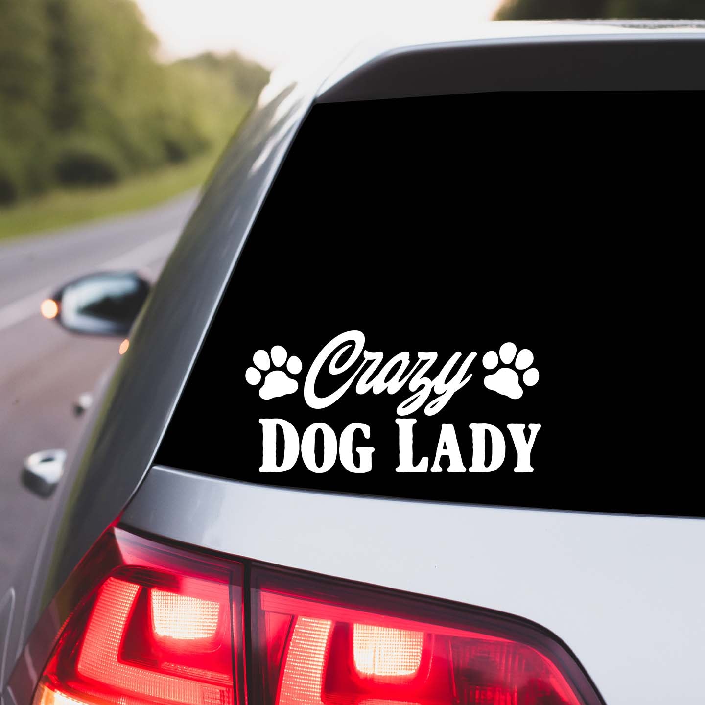 Crazy Dog Lady Sticker