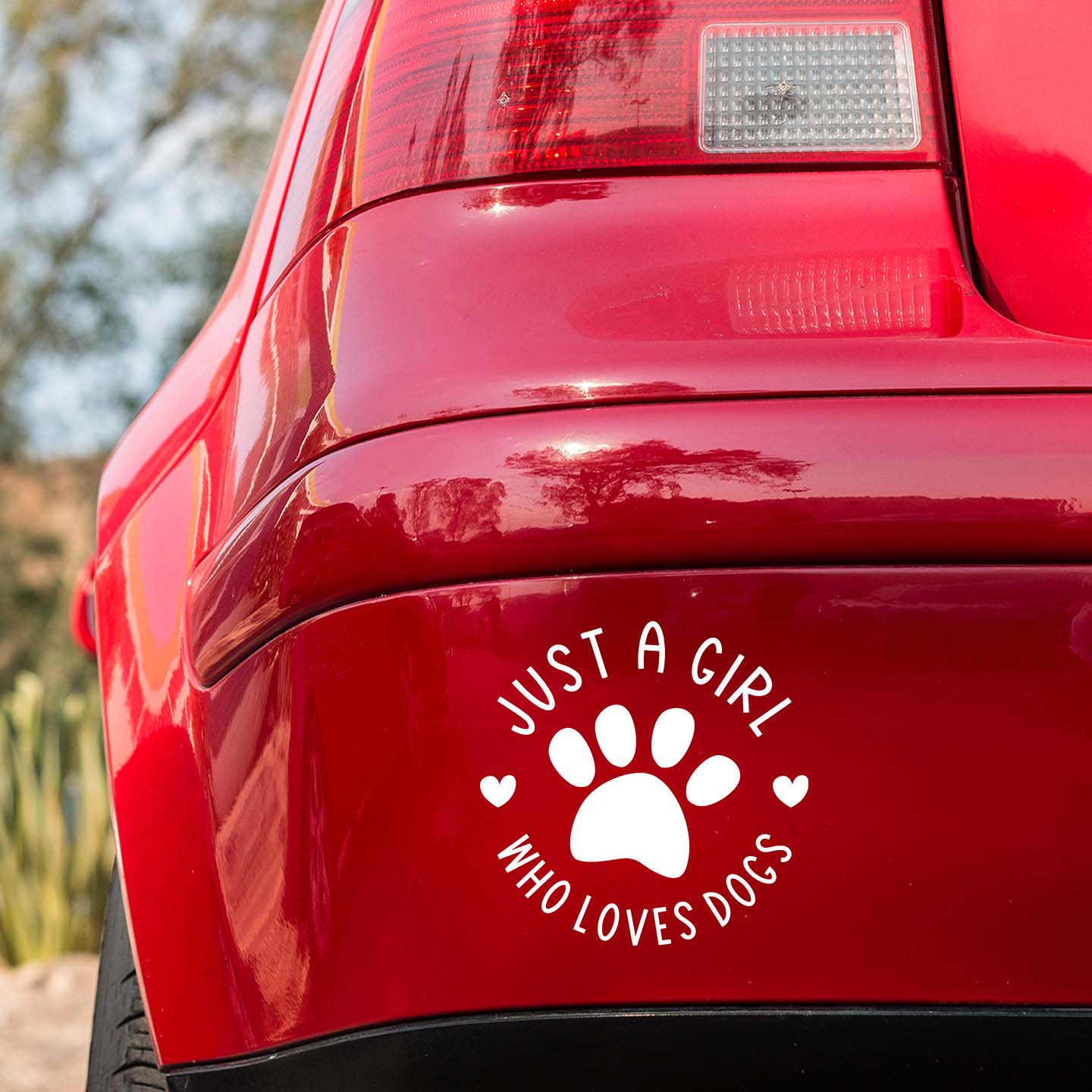 Just A Girl Who Loves Dogs Sticker