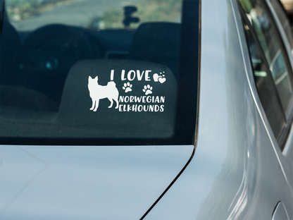 Norwegian Elkhound Dog Sticker