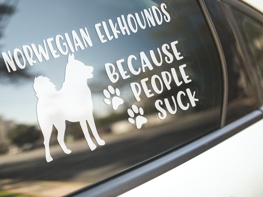 Norwegian Elkhound Dog Sticker