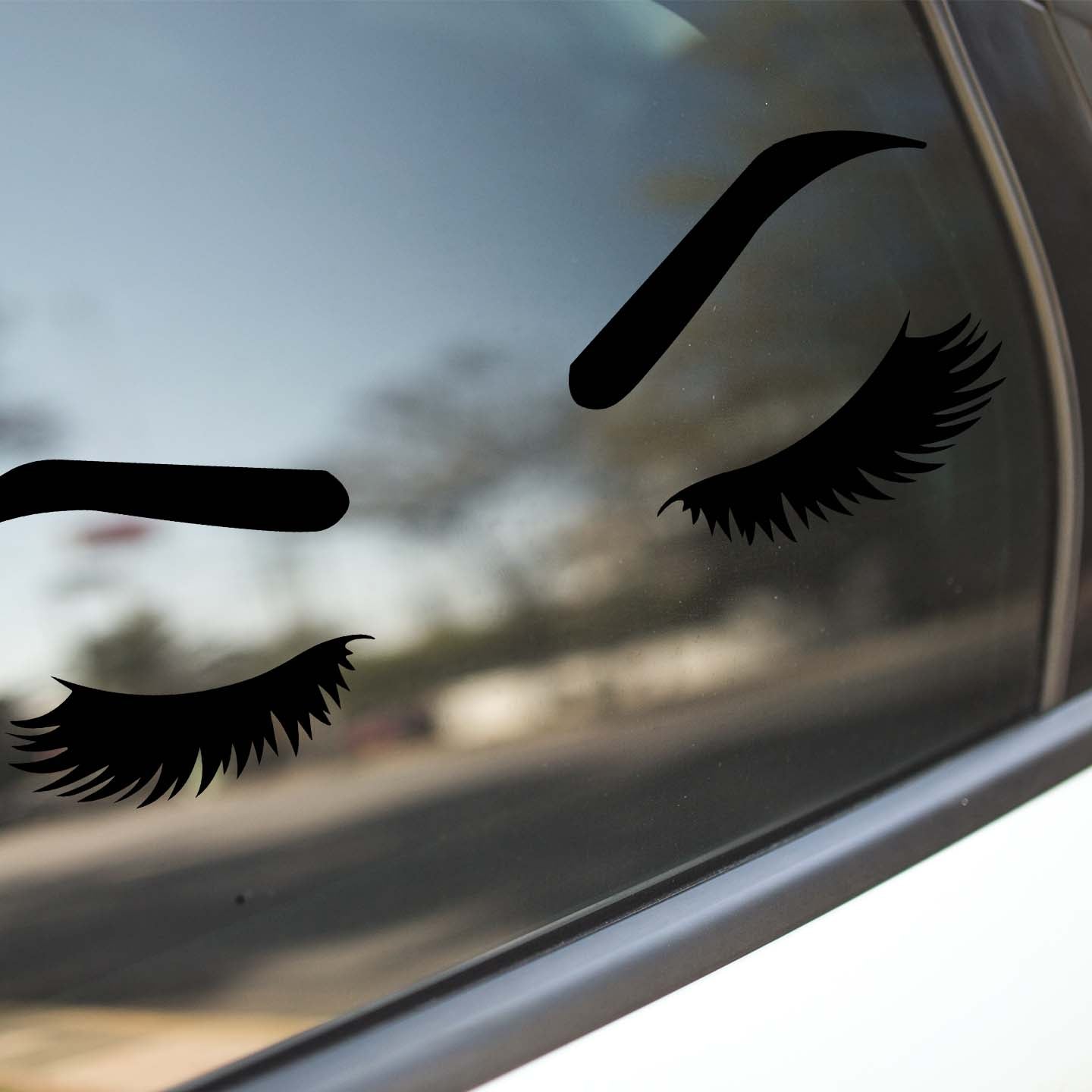 Eyebrow Eyelash Silhouette Sticker