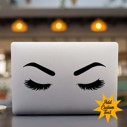 Eyebrow Eyelash Silhouette Sticker