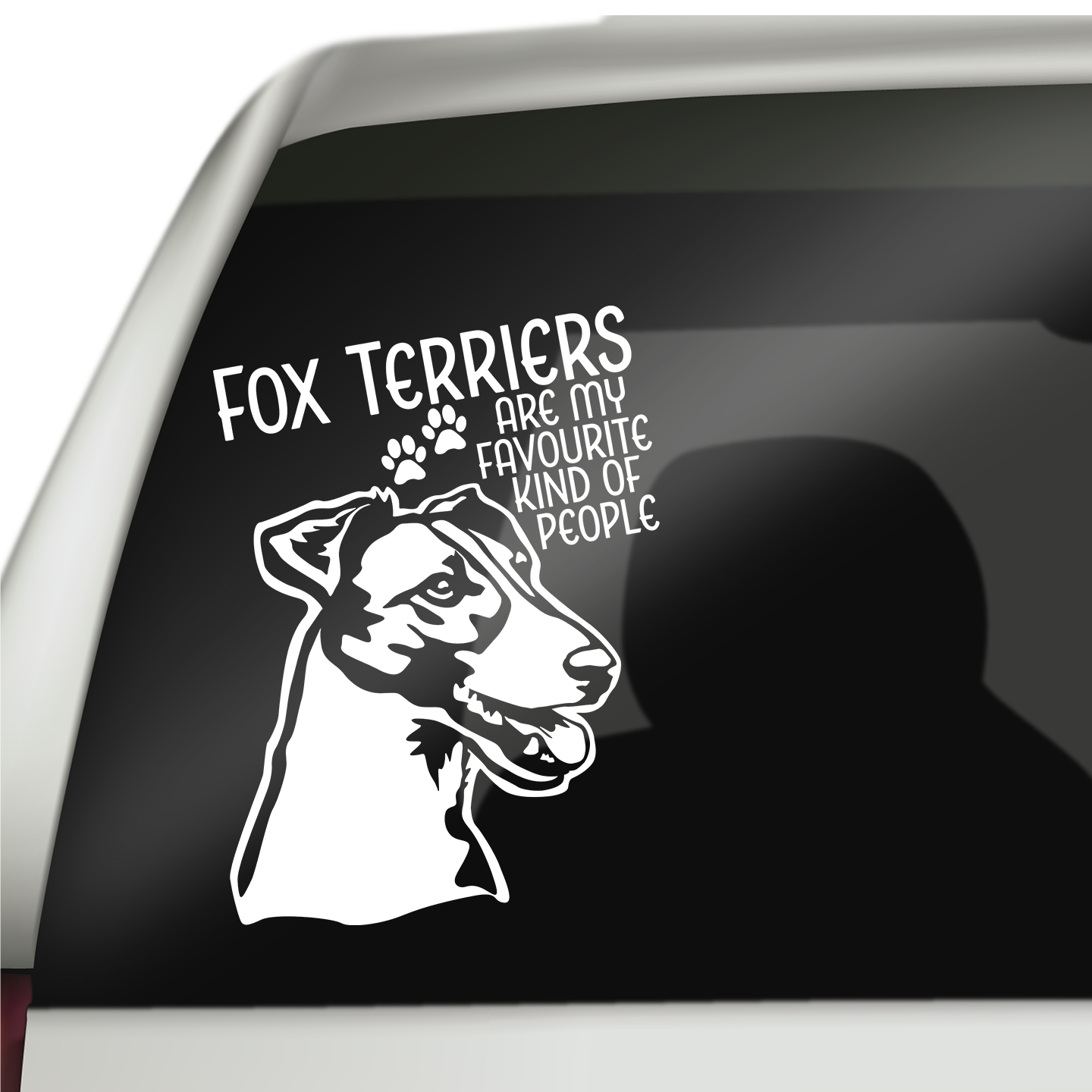 Fox Terriers Are My Favourite Kind of People Sticker