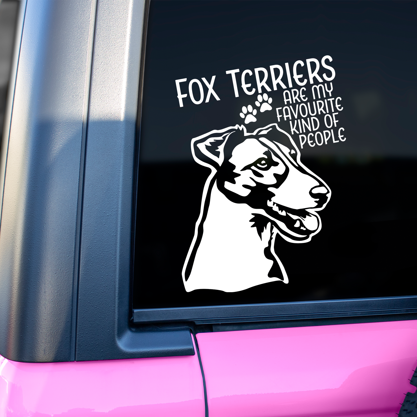 Fox Terriers Are My Favourite Kind of People Sticker