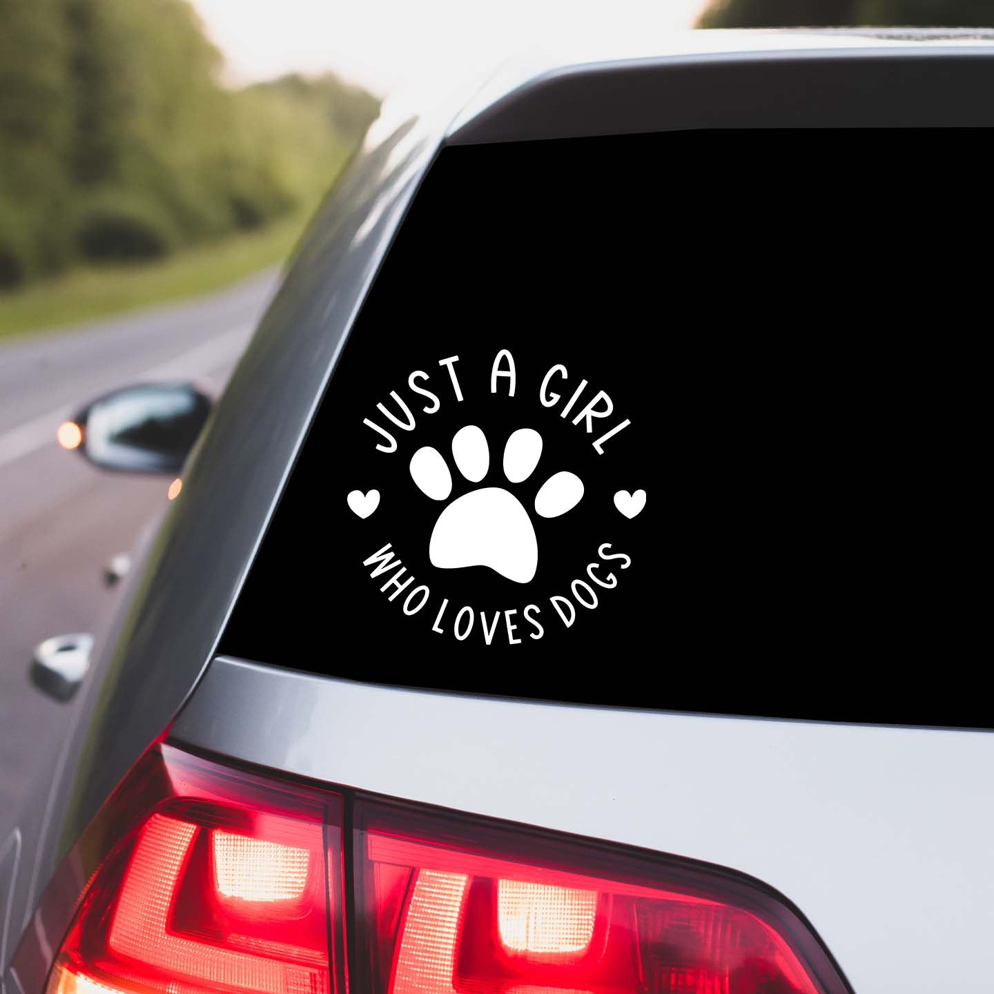 Just A Girl Who Loves Dogs Sticker