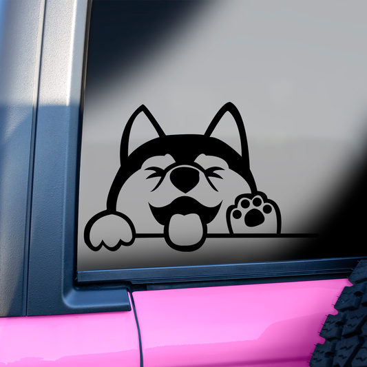 Husky Peeping Sticker