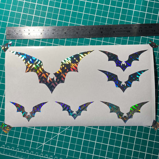 Holographic Bat Stickers