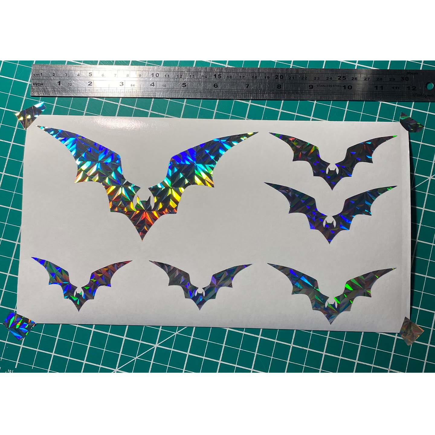 Holographic Bat Stickers