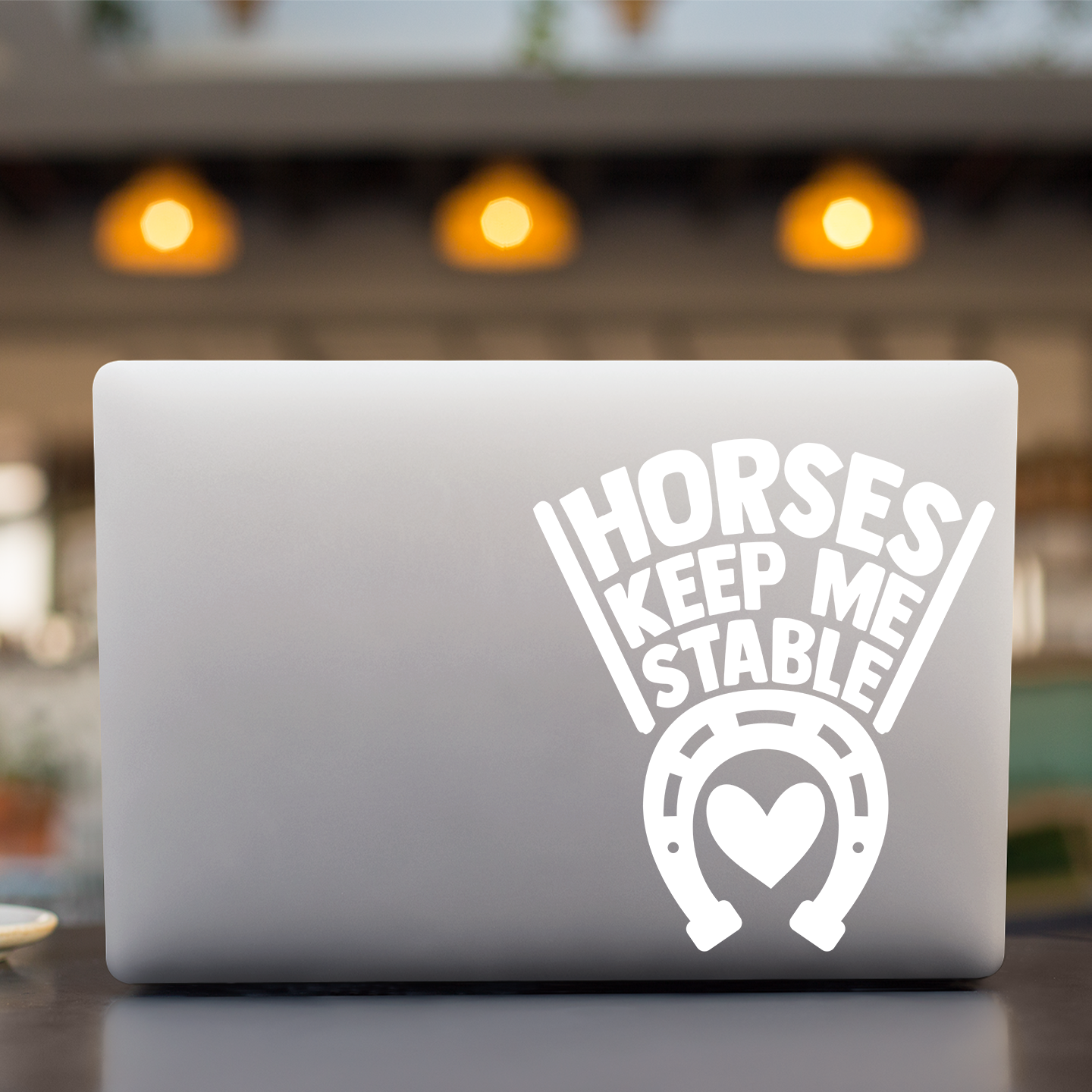 Horses Keep Me Stable Sticker