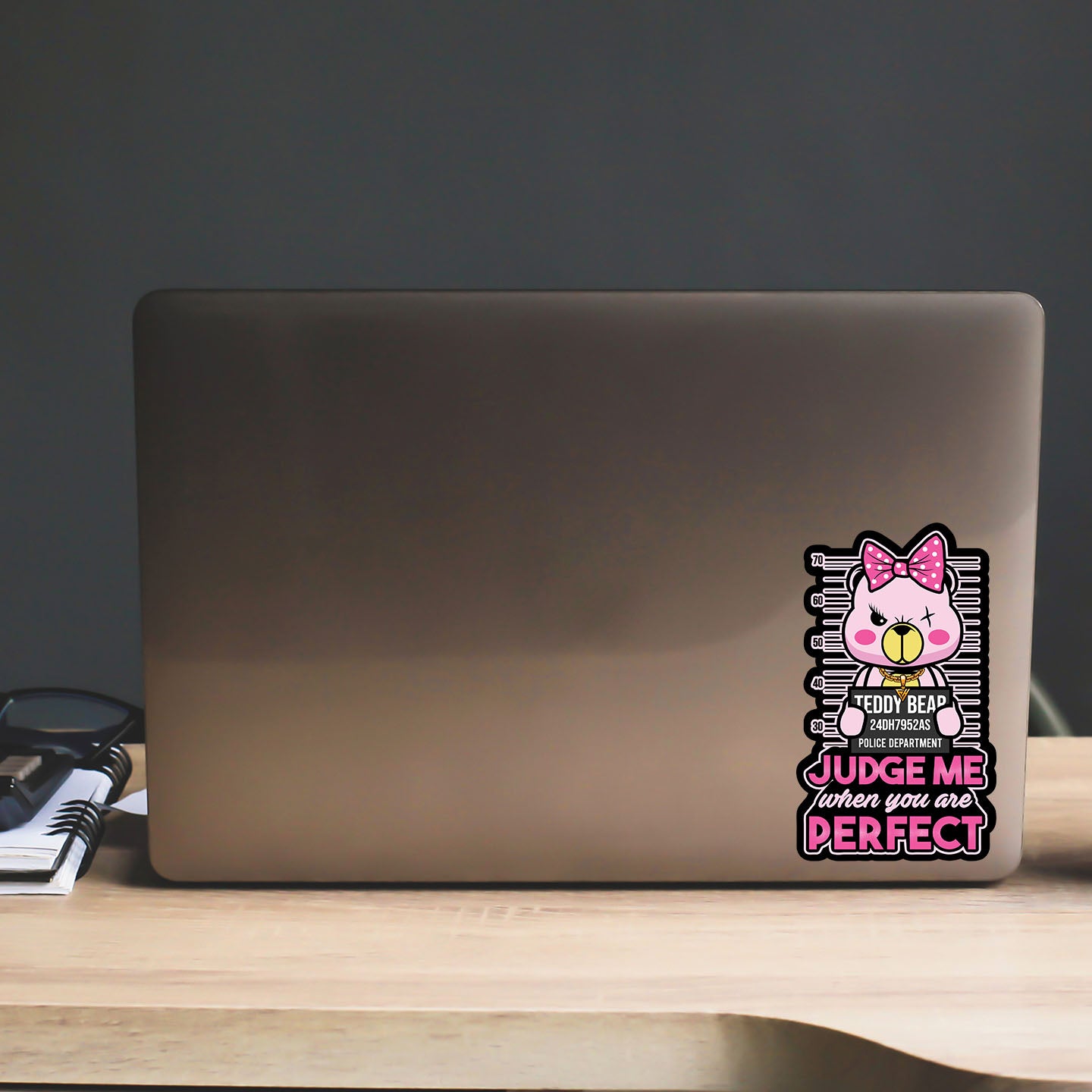 Judge Me When You Are Perfect Kiss Cut Sticker