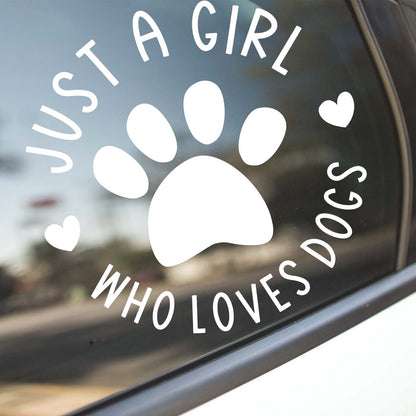 Just A Girl Who Loves Dogs Sticker
