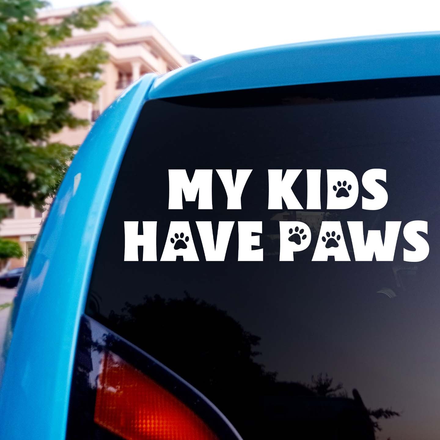 My Kids Have Paws Sticker