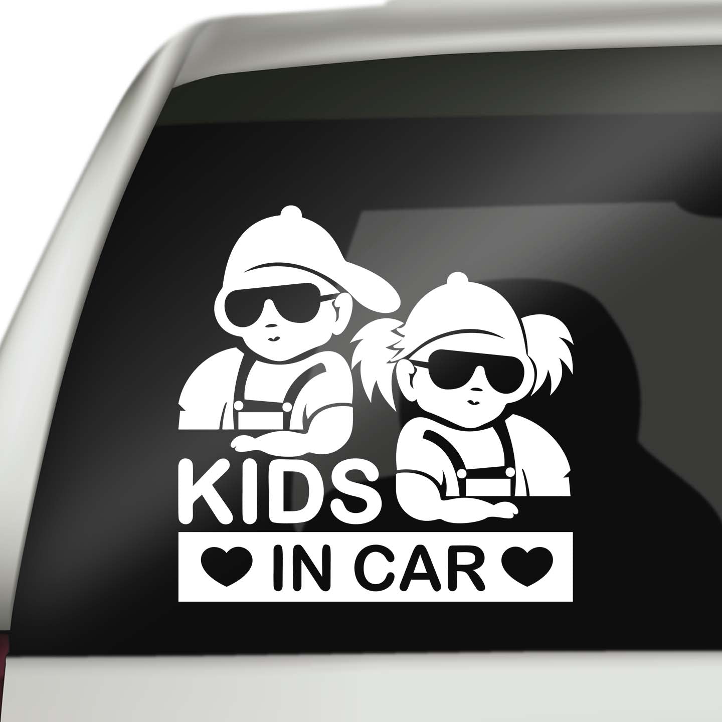 Kids In Car Sticker