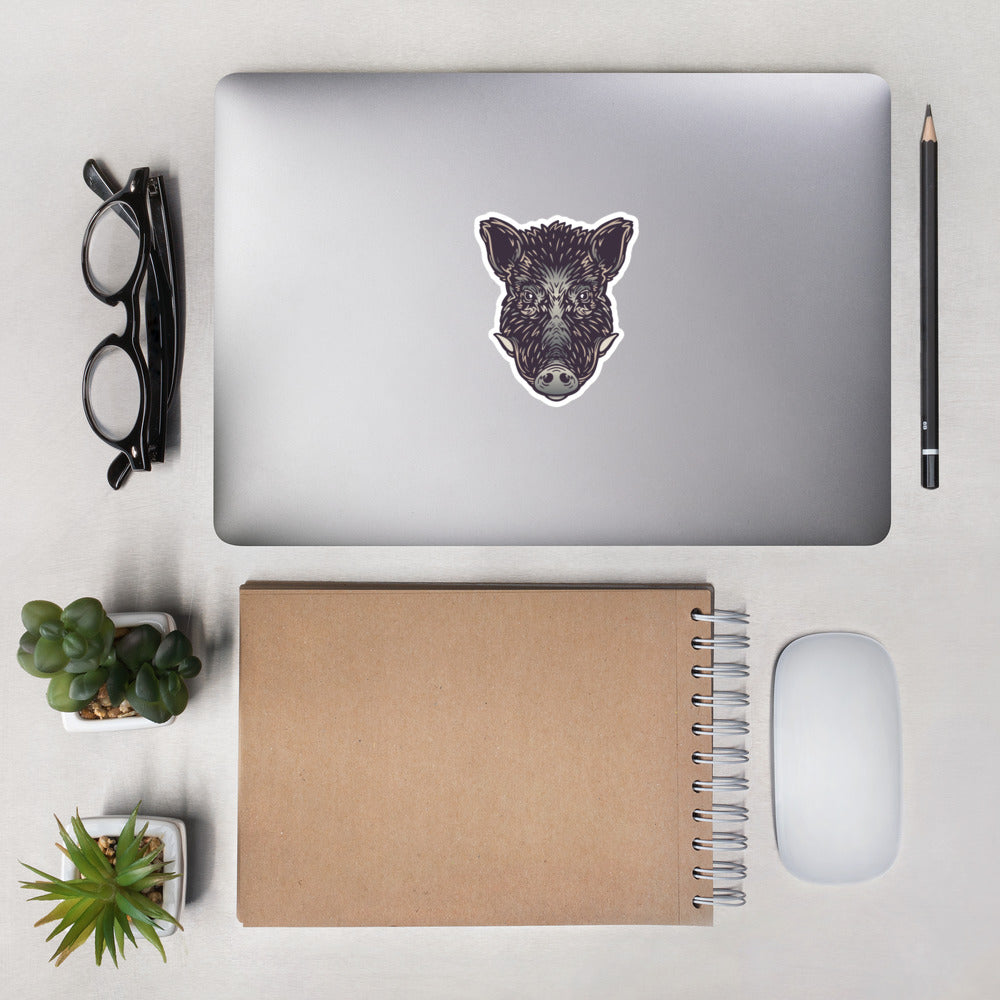 Wild Boar Kiss Cut Sticker