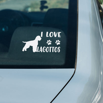 I Love Lagottos Sticker