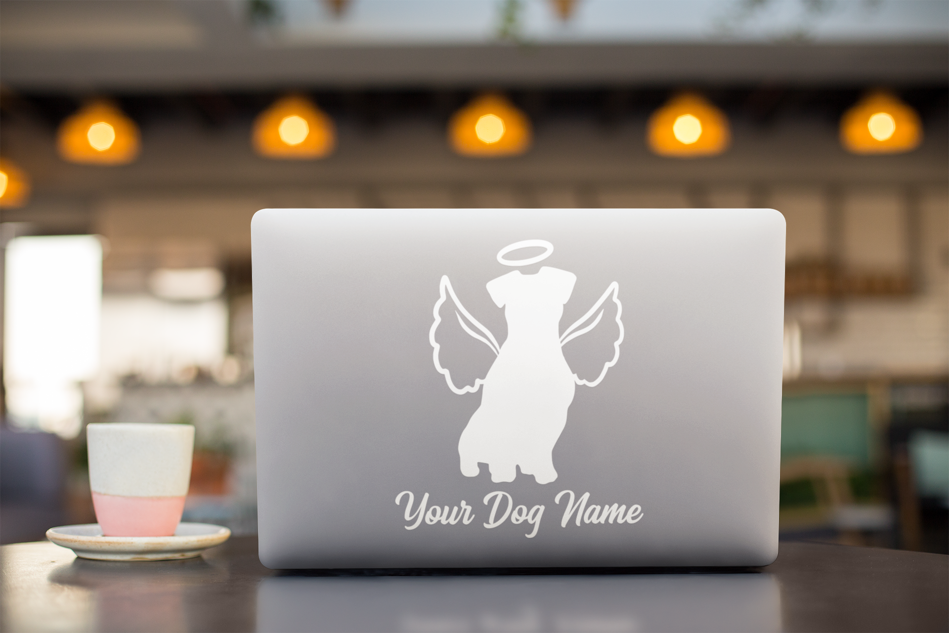 Jack Russell With Angel Wings Sticker