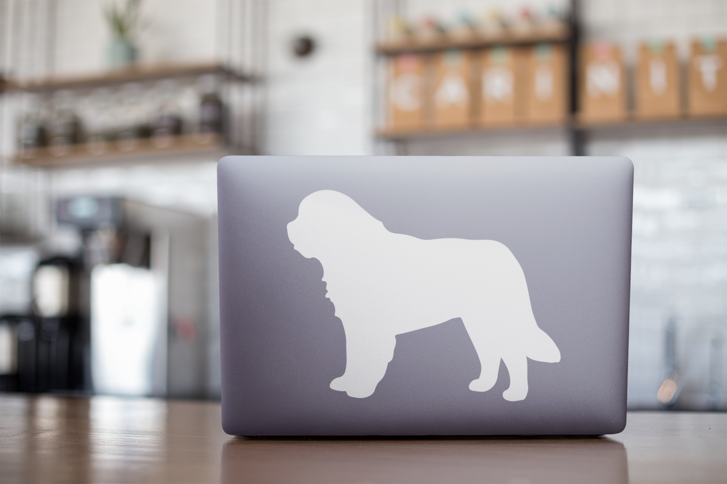 Saint Bernard Dog Silhouette Sticker