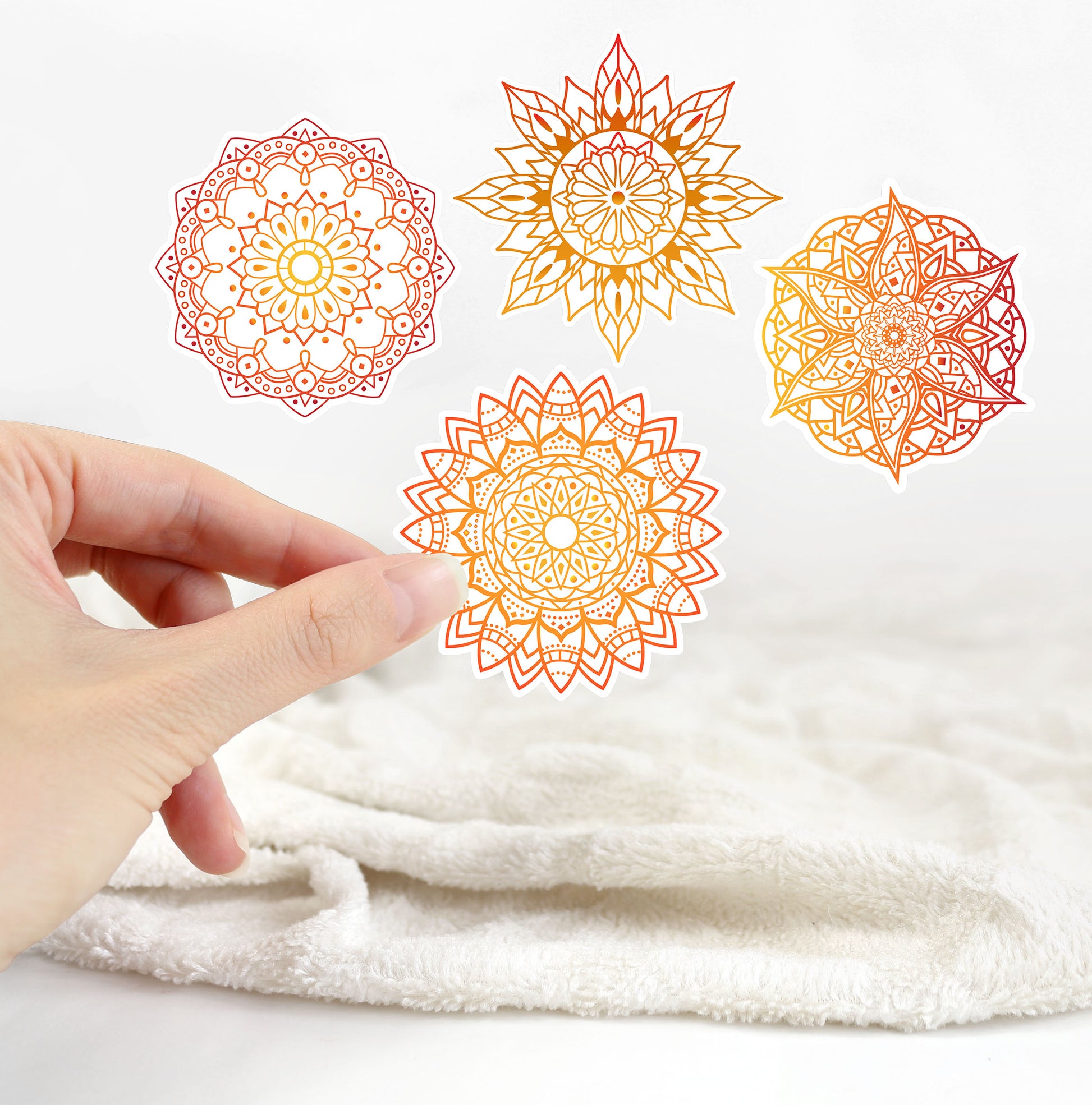 Sunflower Mandala Sticker Sheet